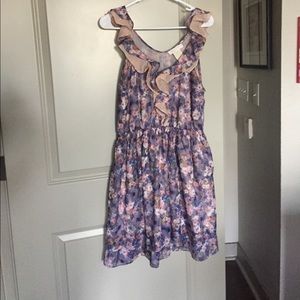 Pink and purple floral dress by Miss Me Couture