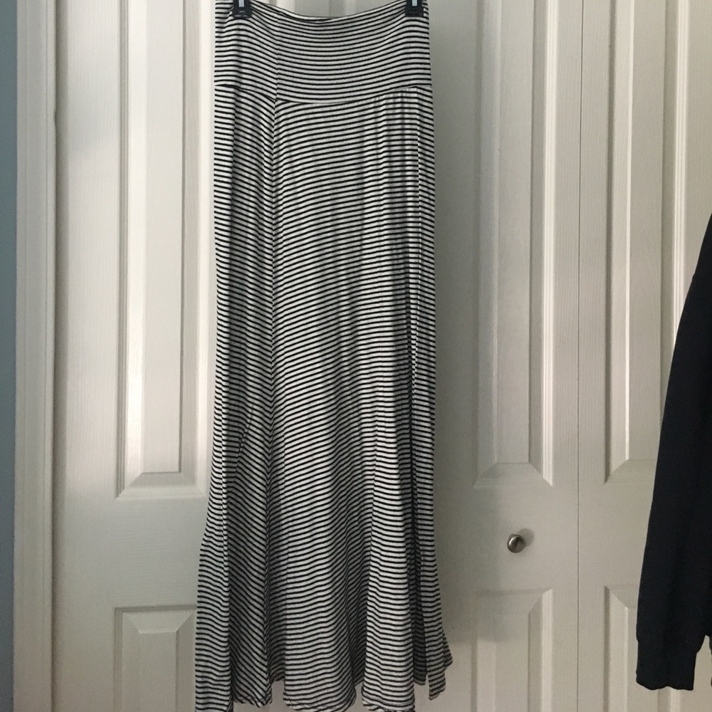 Striped maxi skirt
