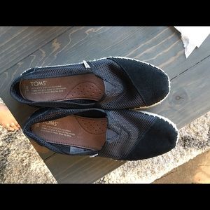 Brand New Black Crochet Toms