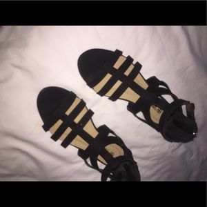 Black sandals. Worn once