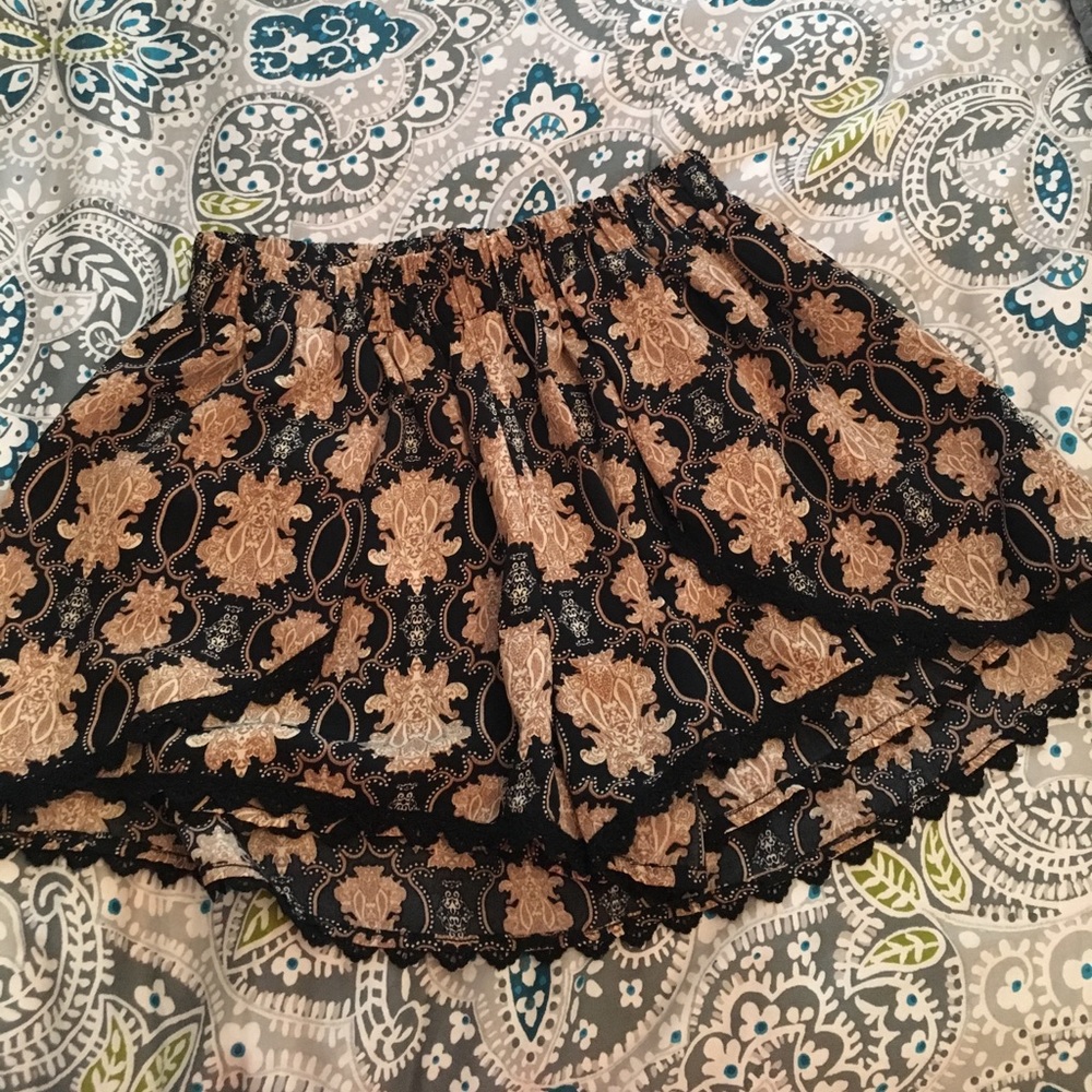 Patterned Flowy Shorts