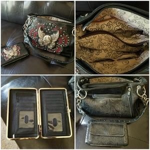 Purse and wallet set