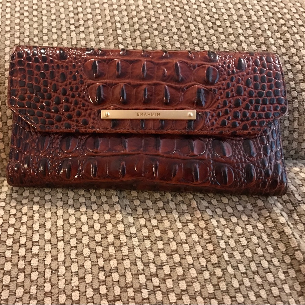 Brahmin wallet with check book holder
