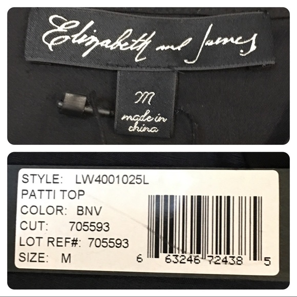 NWT!  Elizabeth And James Patti Top - Picture 5 of 7