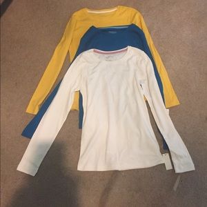 Long sleeve talbots tee shirts