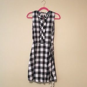 Plaid summer sleeveless dress