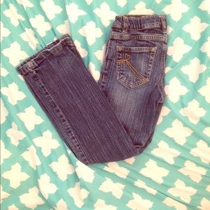 Boot cut stretch blue jeans