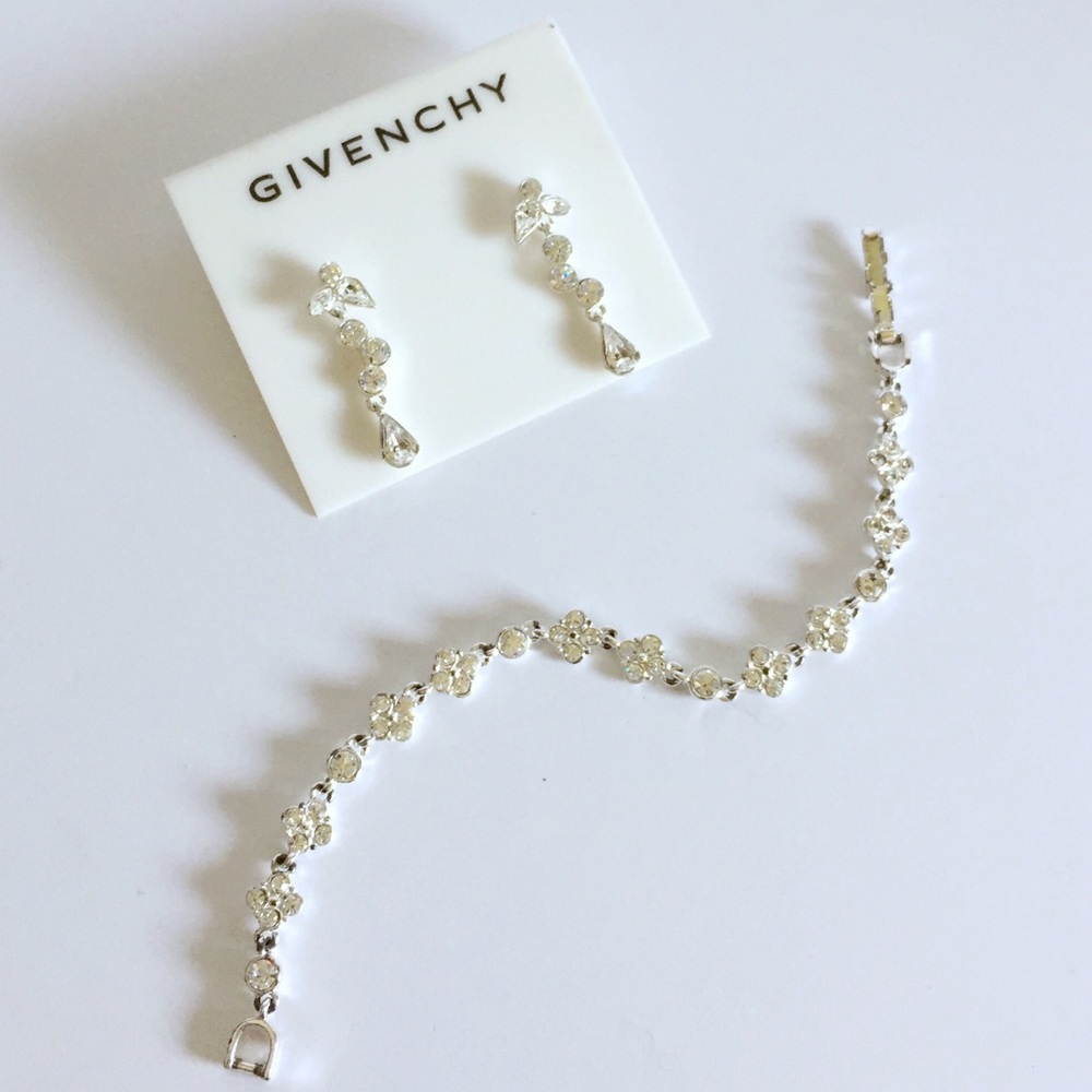 Givenchy earrings and bracelet