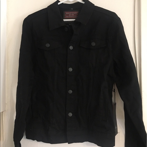 black denim jacket stretch