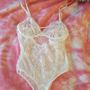 White Lace Bodysuit