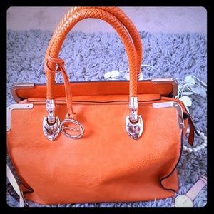 Gorgeous Tangerine Sorrentino handbag