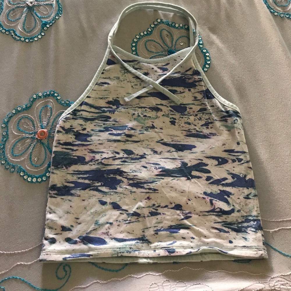 Reversible halter top