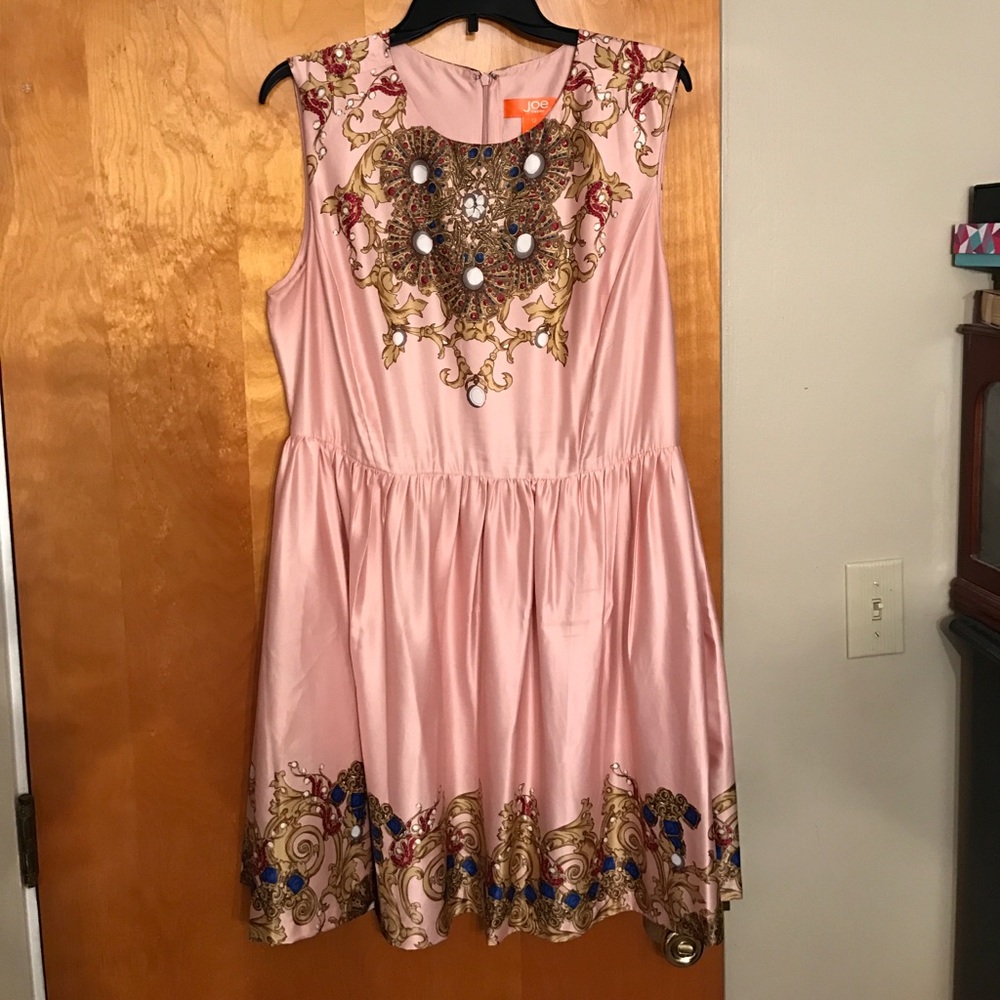 Satin embellished dress