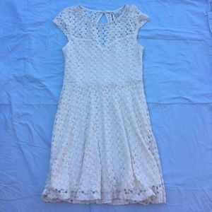 Lace White Dress