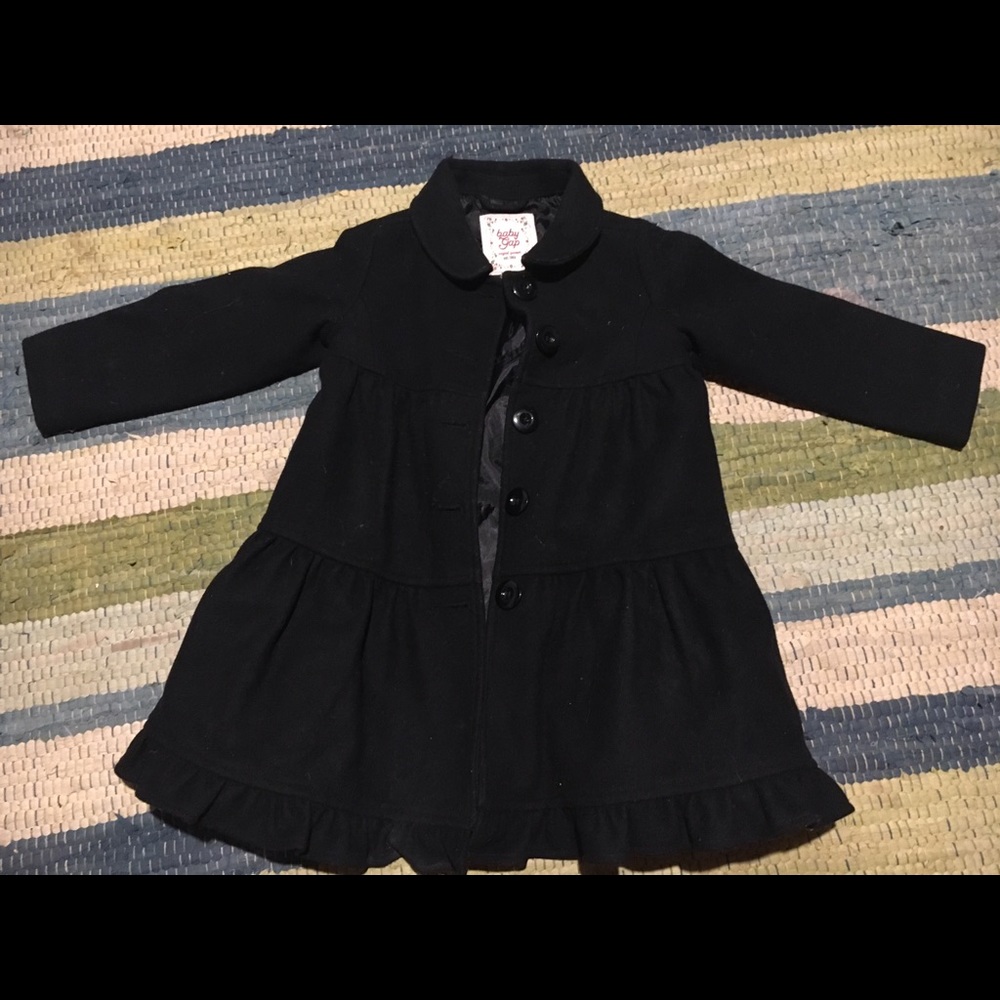 Toddler girl size 4-black pea coat