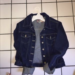 Crop jean jacket!