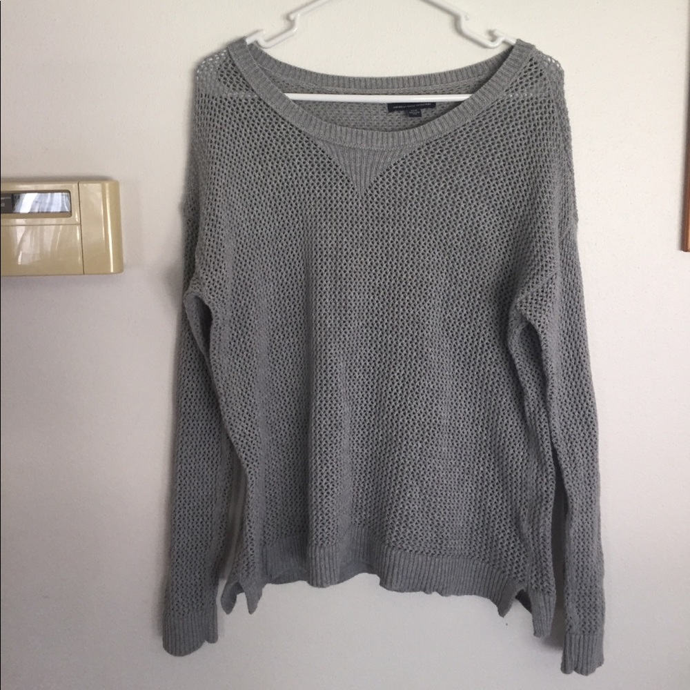 Grey american eagle sweater
