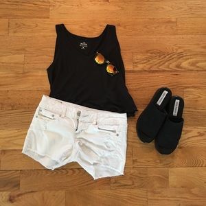 White Denim American Eagle Shorts