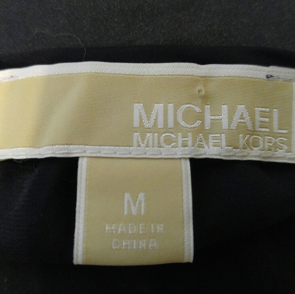 Michael Kors navy long sleeve peplum Sz M - Picture 3 of 4