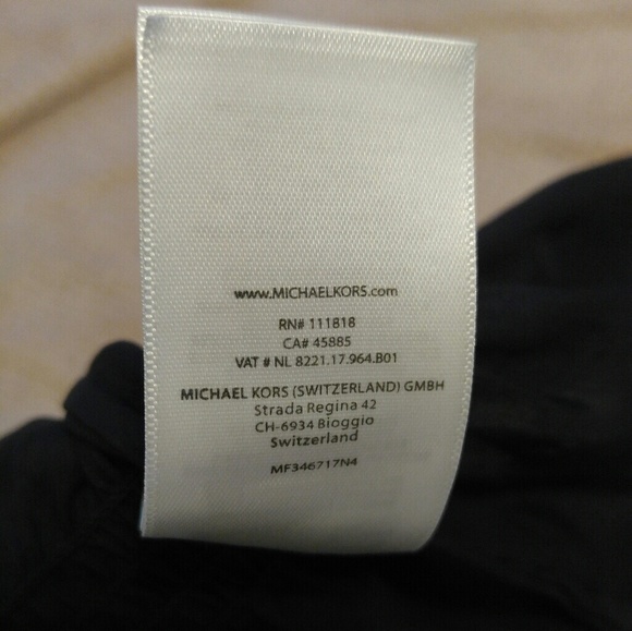 Michael Kors navy long sleeve peplum Sz M - Picture 4 of 4