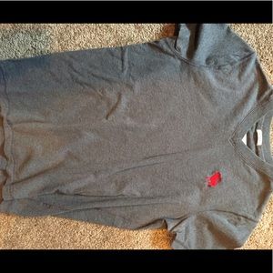 Men's grey Abercrombie v-neck