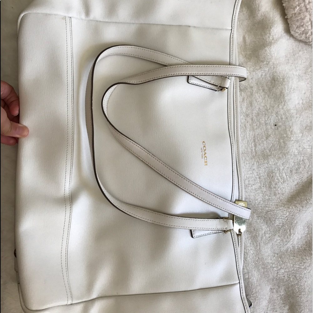 Coach limited edition all white travel tote