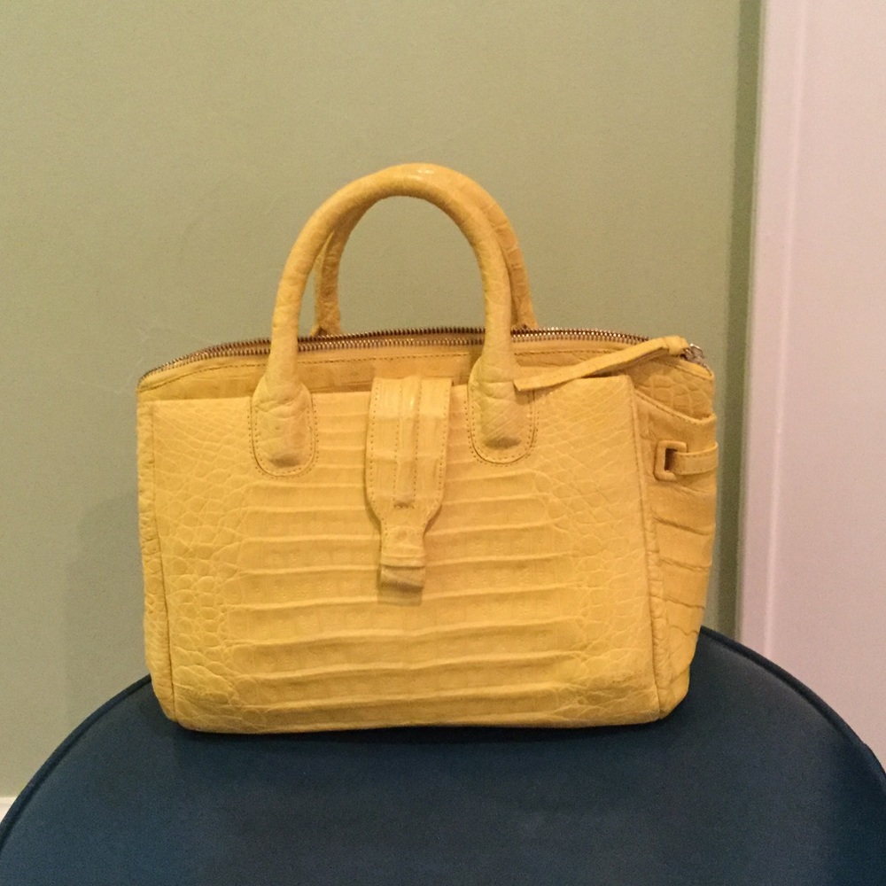 Nancy Gonzales alligator bag