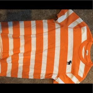 Men's Abercrombie striped crew tee