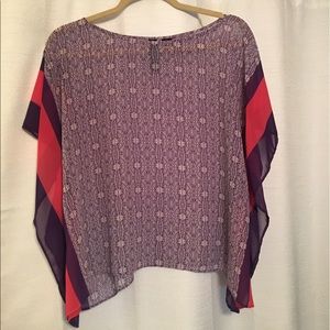 Sheer dolman blouse