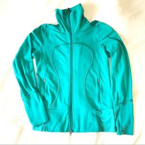 Lululemon Turquoise Zip Up Size 8