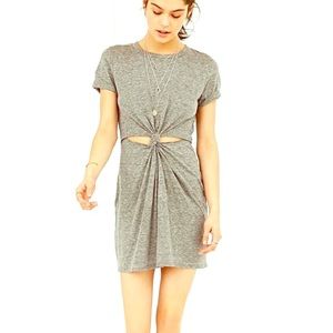 Honey Punch Knot-Front T-Shirt Dress