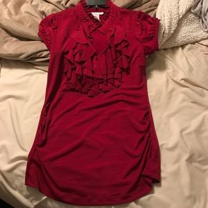Charlotte Russe maroon/red top
