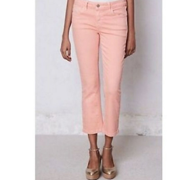 Anthropologie Denim - Anthropologie pilcro letterpress peach crop jeans