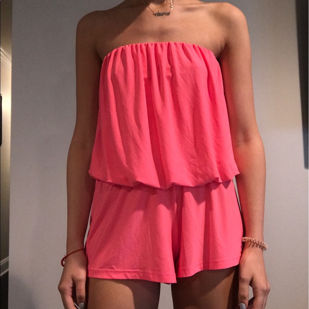 Symphony - hot pink romper