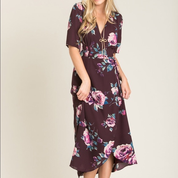 everly wrap dress