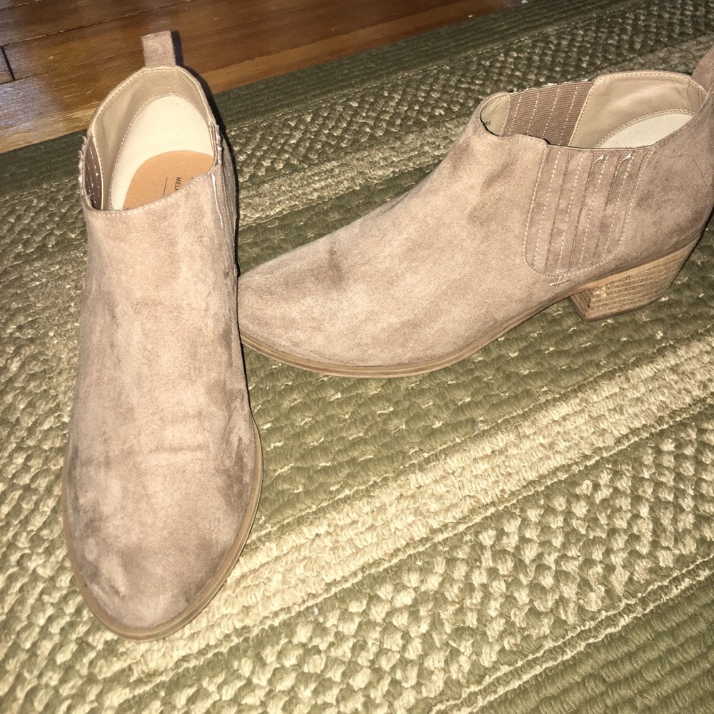 Taupe booties