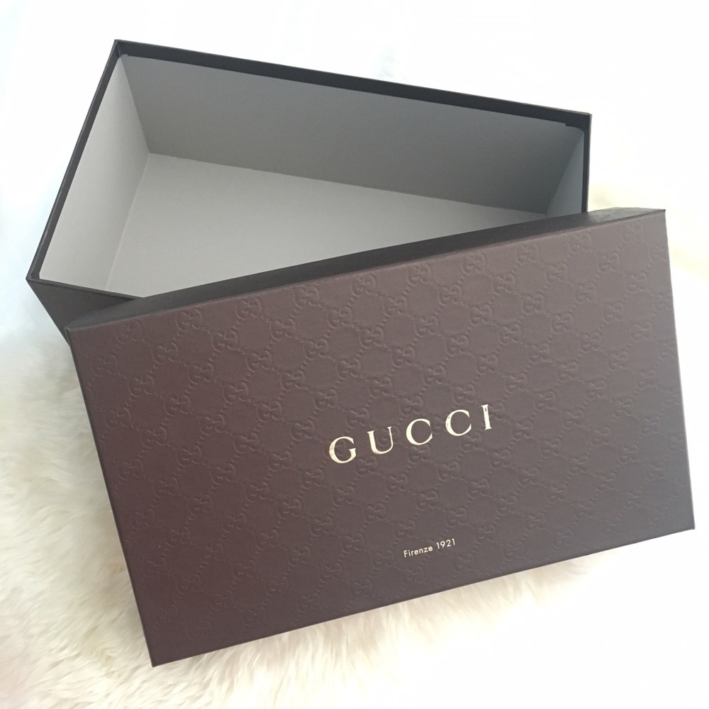 Empty Gucci Shoe Box
