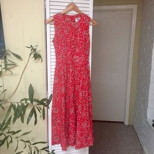 Collectible "Lanz Originals" vintage red dress!