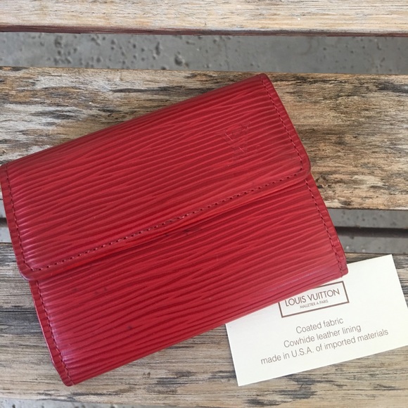 Louis Vuitton Handbags - Authentic Louis Vuitton red Epi wallet