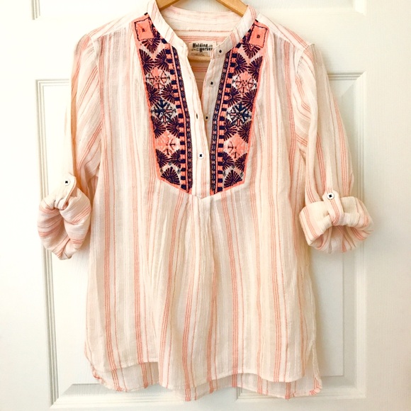 Anthropologie Tops - Anthropologie Holding Horses Mesa Peasant