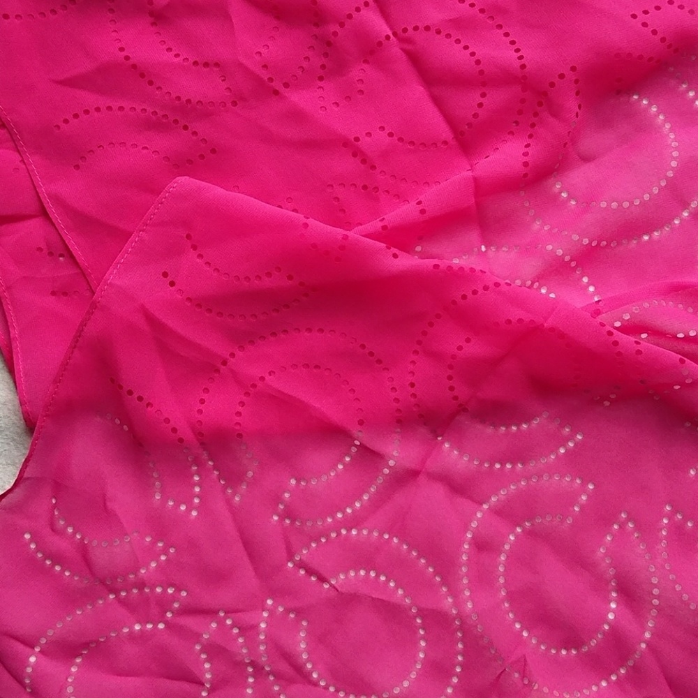NWT Hot Pink Coach Scarf - Picture 4 of 4