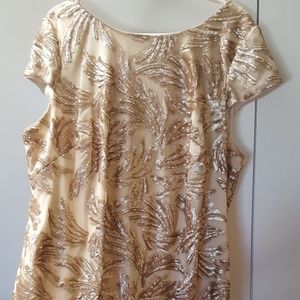Size 20 Gold Formal Dress