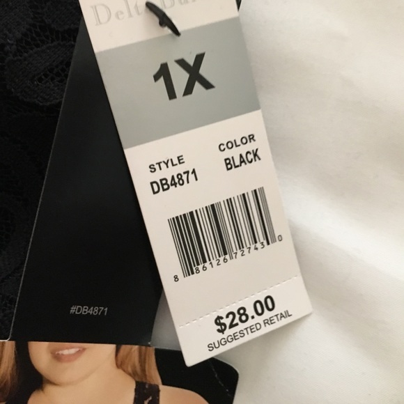 NWT Delta Burke BLACK bralette!! - Picture 2 of 6
