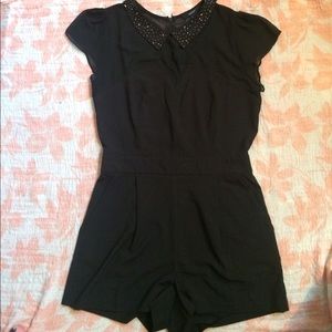 ✨ formal jeweled collar romper ✨