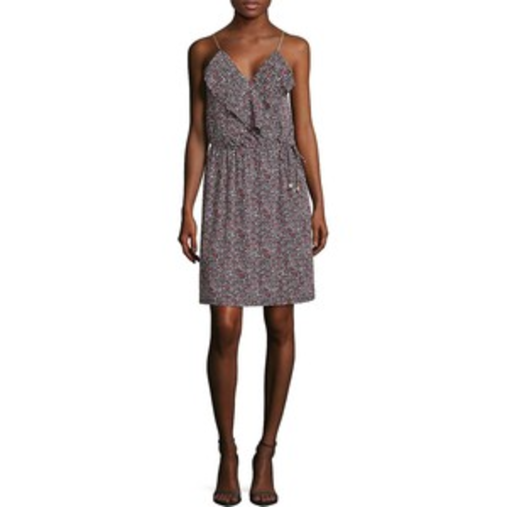 MICHAEL MICHAEL KORS Floral Ruffled Wrap Dress