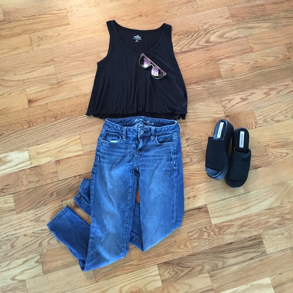 American Eagle Light Wash Jeggings - Picture 1 of 4