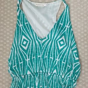 Anthropologie Turquoise Geometric Maxi