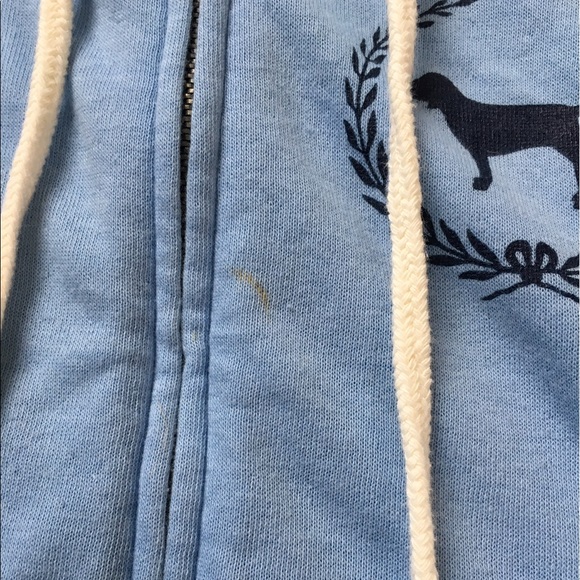 Baby blue Victoria's Secret zip up - Picture 3 of 4