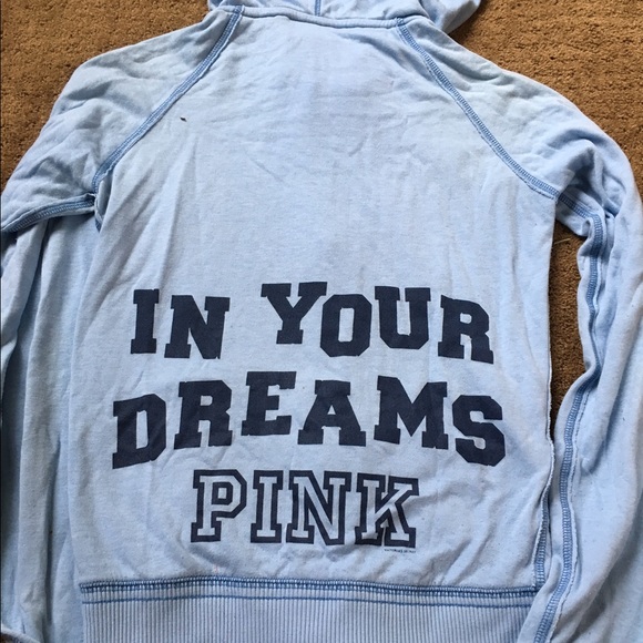 Baby blue Victoria's Secret zip up - Picture 1 of 4