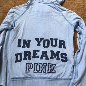 Baby blue Victoria's Secret zip up